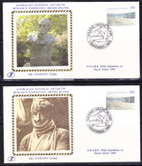 AAT 1986 Anare Field Expedition To Heard Island 1986 4 Covers "SILK" (F6526) - Cartas & Documentos