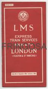 Brochure: LMS Express Train Services From & To London 1934 - Europa