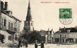 CPA - MEURSAULT (21) - Aspect De La Place De L'Eglise En 1912 - Meursault