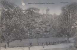 Astronomie - Lune Nuit - Paris - Buttes Chaumont - Belvédère - Jules Seeberger - Bleue - Astronomy