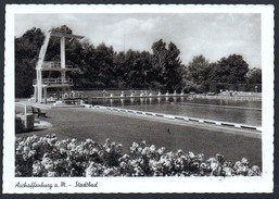 A5170 - Alte Foto Ansichtskarte - Aschaffenburg Stadtbad Freibad Sprungturm - Aschaffenburg