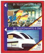 50 Jahre Deutscland: O-071 01/94 (9.200ex) & O-1765 08/94 (5.900ex) Unused - O-Series : Séries Client