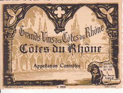 Wein Etikett - Côtes Du Rhône - Grands Vins - No. 893 (29433) - Côtes Du Rhône