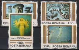 Romania 1982. Paintings Set MNH (**) Michel: 3892-3895 / 3 EUR - Unused Stamps