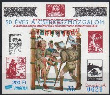 Hungary 1997. Jamboree / Scouts Overprint Version Commemorative Sheet Special Catalogue Number: 1997/4 - Hojas Conmemorativas