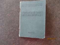 USSR RUSSIA ESTONIA TRADE UNION MEMBER CARD WITH LOT OF REVENUE STAMPS   ,  0 - Fiscales