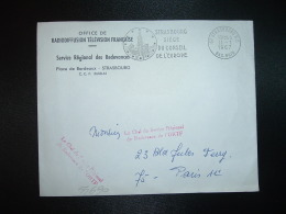 LETTRE OBL.MEC.11-1-1967 STRASBOURG RP (67 BAS-RHIN) OFFICE DE RADIODIFFUSION TELEVISION FRANCAISE - Lettres Civiles En Franchise