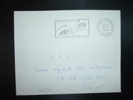 LETTRE OBL.MEC.17-1-1967 CORBEIL ESSONNES PPAL ESSONNE (91) PRESERVEZ VOS YEUX - Civil Frank Covers