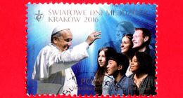 POLONIA - Usato - 2016 - Giornata Mondiale Della Gioventù A Cracovia - GMG - Papa Francesco E Giovani - 2.50 Zl - Used Stamps