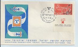 ISRAEL  COVER. AVIATION EXHIBITION 1956 #I213. - Briefe U. Dokumente