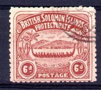 872a - SOLOMON ISLANDS , Il 6p. Cioccolato N. 6 Usato - Isole Salomone (...-1978)