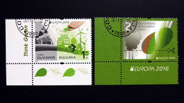 Bulgarien 5253/4 Oo/ESST, EUROPA/CEPT 2016, Umweltbewußt Leben - Used Stamps