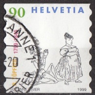 1044 Svizzera 1999 Fumetti Comici : Down On Knees Lady  Helvetia Switzerland Used - Bandes Dessinées