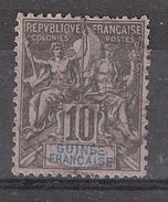 GUINEE FRANCAISE 1892 Type Groupe   Yvert N° 5 ,10 C Noir / Lilas, Obl , TB - Oblitérés