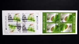 Bulgarien 5255/6 MH/booklet 16 Oo/ESST, EUROPA/CEPT 2016, Umweltbewußt Leben - Used Stamps