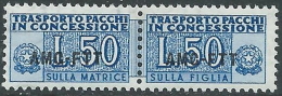 1953 TRIESTE A PACCHI IN CONCESSIONE 50 LIRE MNH ** - R16 - Colis Postaux/concession