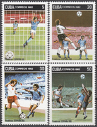 CUBA 1982, SPORT, WORLD CHAMPIONSHIP On FOOTBALL In SPAIN,, COMPLETE MNH SERIES With GOOD QUALITY, *** - Neufs