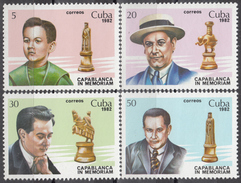 CUBA 1982, SPORT, CHESS, CAPABLANCA, COMPLETE MNH SERIES With GOOD QUALITY, *** - Neufs