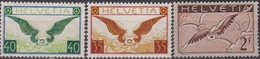 Switzerland - Svizzera 1929/30: Simboli Posta Aerea Carta Opaca A13a/A15a MH - Nuovi