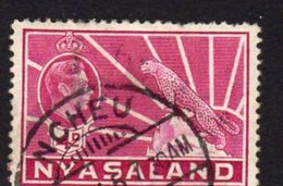 Nyasaland 1938-44 GVI Definitives 4d Magenta, Used, SG 135 (BA2) - Nyassaland (1907-1953)