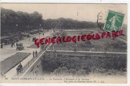 78 - ST SAINT GERMAIN EN LAYE- LA PASSERELLE  L' ASCENSEUR ET LA TERRASSE VUE PRISE DU PAVILLON HENRI IV - St. Germain En Laye