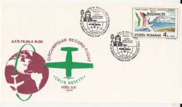 62257- CALIN ROSETTI, CIRCUMPOLAR RECORD FLIGHT, SOUTH POLE, SPECIAL COVER, 1992, ROMANIA - Vols Polaires