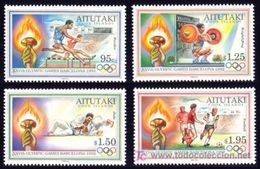 AITUTAKI 1992 - OLYMPICS BARCELONA 92 SET MNH - Weightlifting