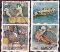 ALEMANIA 1992 - GERMANY - DEUTCHSLAND - OLYMPICS BARCELONA 92 SET MNH - Rowing