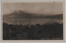 Greppen Mit Pilatus Am Vierwaldstättersee - Photoglob No. 07017 - Greppen