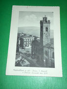 Cartolina Monterubbiano - Piazza T. Cazecchi E Palazzo Comunale 1950 Ca - Ascoli Piceno