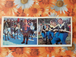 Russia. North. Traditional National Games . Deer Race . Baltic Tag Of War.  - Old Russian Postcard 1978 - Regionale Spelen