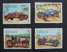 Cars Stamps - Estampillas De Autos Antiguos - Laos - Andere (Aarde)