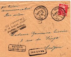 20e ANNIVERSAIRE DE LA LIAISON AERIENNE PARIS - SAIGON 1930 - 1950 - 1960-.... Covers & Documents