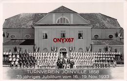 Carte Postale Photo JOINVILLE LE PONT (Val De  Marne) Tournoi Gymnastique 75 ème Anniversaire Novembre 1933 SPORT - Joinville Le Pont