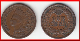 **** USA - ETATS-UNIS - UNITED STATES - ONE CENT 1901 - 1 CENT 1901 INDIAN HEAD **** EN ACHAT IMMEDIAT !!! - 1859-1909: Indian Head