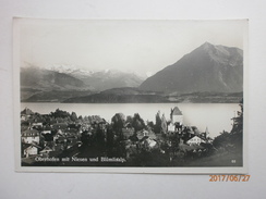 Postcard Oberhofen Mit Niesen Und Blumlisalp My Ref B11369 - Oberhofen Am Thunersee