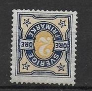 Schweden  1892  Mi 51  Freimarken: Ziffernzeichnung * - Unused Stamps