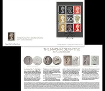 Groot-Brittannië / Great Britain - Postfris / MNH - FDC Sheet 50 Jaar Machin Definitive 2017 - Nuevos