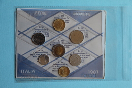 ITALY ITALIA SERIE MONETE 1987 - Nieuwe Sets & Proefsets