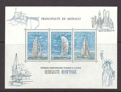 Monaco 1985 New York Sailing Boats Race Ships Yachts Transport Architecture Momuments Stamps MNH SG#MS1749 SC 1486 - Collezioni & Lotti