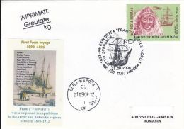 62418- FRAM SHIP, CREW, ARCTIC EXPEDITION, SPECIAL COVER, 2006, ROMANIA - Expediciones árticas