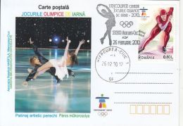 62437- SPEED SKATING, FIGURE SKATING, VANCOUVER'10 WINTER OLYMPIC GAMES, SPECIAL POSTCARD, 2010, ROMANIA - Winter 2010: Vancouver