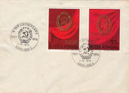 62502- ROMANIAN COMMUNIST PARTY ANNIVERSARY, CONGRESS, STAMPS AND SPECIAL POSTMARKS ON COVER, 1976, ROMANIA - Cartas & Documentos