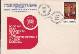 62510- INTERNATIONAL WORKER'S DAY, 1ST OF MAY, SPECIAL COVER, 1979, ROMANIA - Briefe U. Dokumente