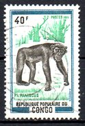 CONGO. N°325 Oblitéré De 1972. Chimpanzé. - Schimpansen