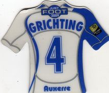 Magnet Magnets Maillot De Football Pitch Auxerre Grichting 2009 - Sports