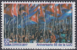 2017.13 CUBA 2017 MNH. 55 ANIV UJC. BANDERAS FLAG. - Nuevos