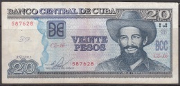 2013-BK-16 CUBA 20$ 2013 CAMILO CIENFUEGOS. REPLACEMENT REEMPLAZO "CZ". USADO. - Cuba