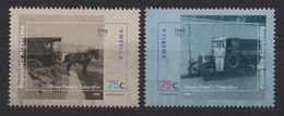 R203.-. ARGENTINA - 1995 - AMERICA UPAEP- EARLY POSTAL VEHICLES - MNH - Unused Stamps