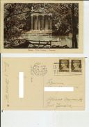 Roma: Villa Umberto - Tempietto. Cartolina Fp Vg 1935 (targhetta Lotteria Di Merano) - Parks & Gärten